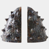 Biomorphic Bookends, Bronze/Brass