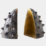 Biomorphic Bookends, Bronze/Brass