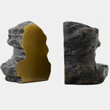Rock Bookends, Bronze/Brass