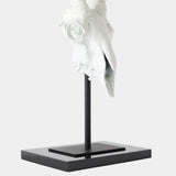 Gemsbok Skull Sculpture, Matte White