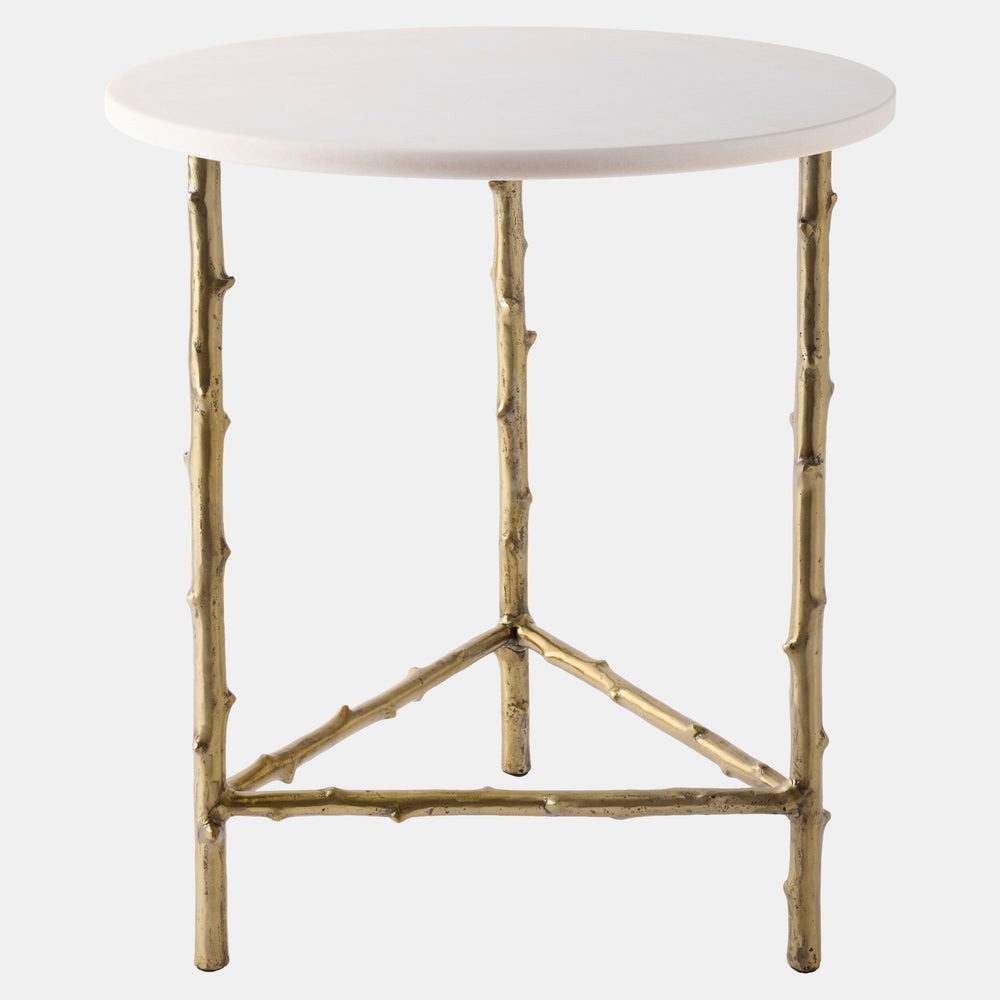 Spina 3-Legged Side Table, Brass
