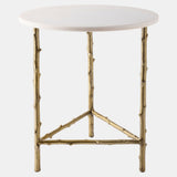 Spina 3-Legged Side Table, Brass