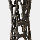 Filamento Side Table, Bronze/Black Marble