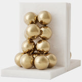 Sphere Bookends, Brass