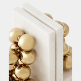 Sphere Bookends, Brass