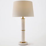 Column Lamp, White Marble