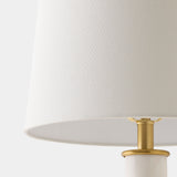 Column Lamp, White Marble