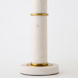 Column Lamp, White Marble