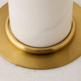 Column Lamp, White Marble
