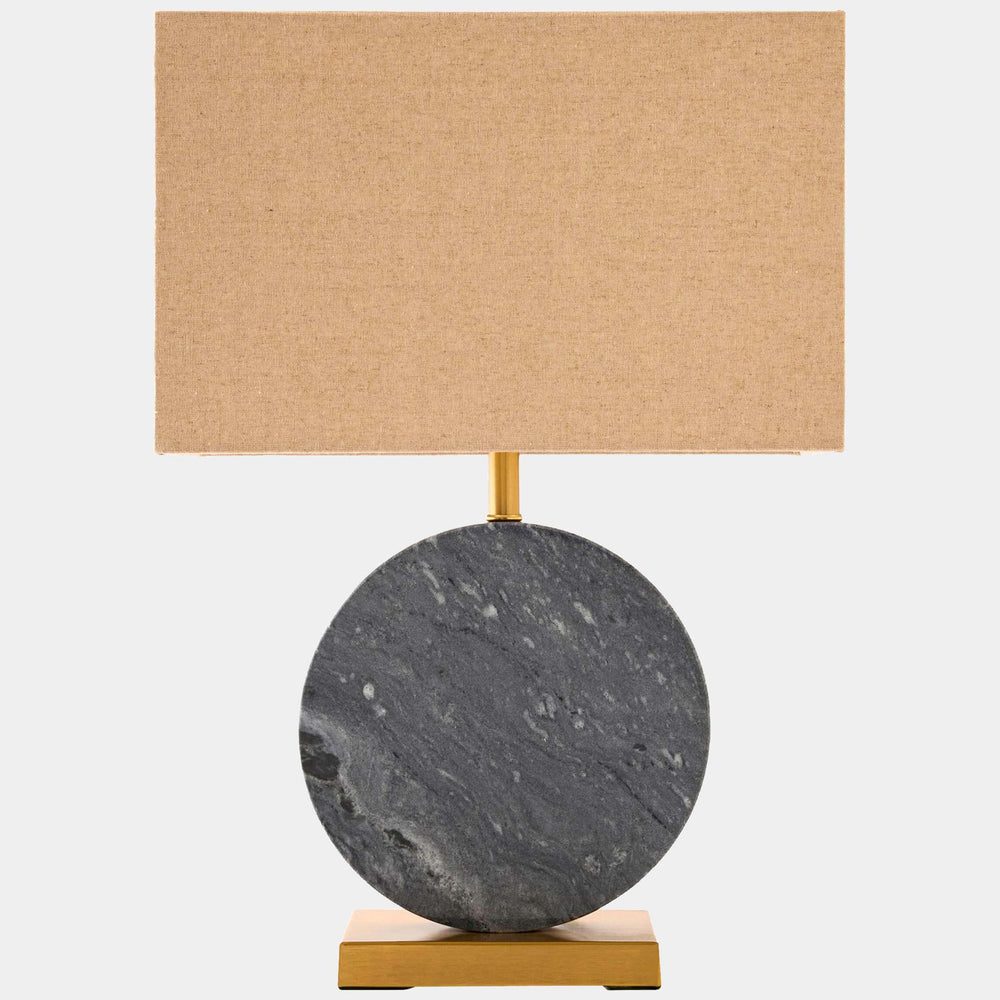Earth Disc Lamp, Green Gray