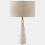 Mosaic Marble Lamp, White