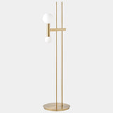 Barack Modern Global Floor Lamp, Brass