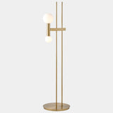 Barack Modern Global Floor Lamp, Brass