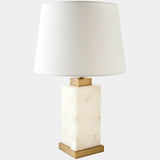 Kasia Square Lamp, Alabaster