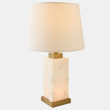 Kasia Square Lamp, Alabaster