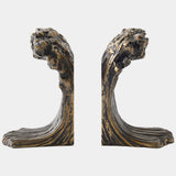 Wave Bookends, Bronze