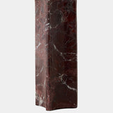 Rory Marble Column Lamp, Red