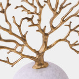 Sea Fan Coral Sculpture, Brass