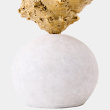 Kings Crown Shell Sculpture, Gold/White