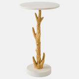 Pillar Coral Table, Gold Leaf