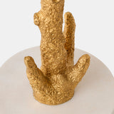 Pillar Coral Table, Gold Leaf