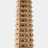 Pagoda Sculpture, Warm Brass