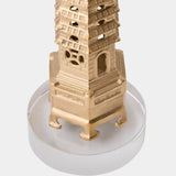 Pagoda Sculpture, Warm Brass