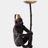 Monyet Candle Holder, Bronze