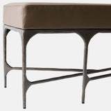 Hunter Leather Bench, Bronze