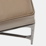 Hunter Leather Bench, Bronze