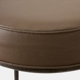 Hunter Leather Stool, Bronze
