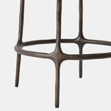 Hunter Leather Stool, Bronze