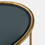 Hunter Side Table, Antique Gold