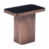 Marcos Side Table, Antique Bronze-Furniture - Accent Tables-High Fashion Home