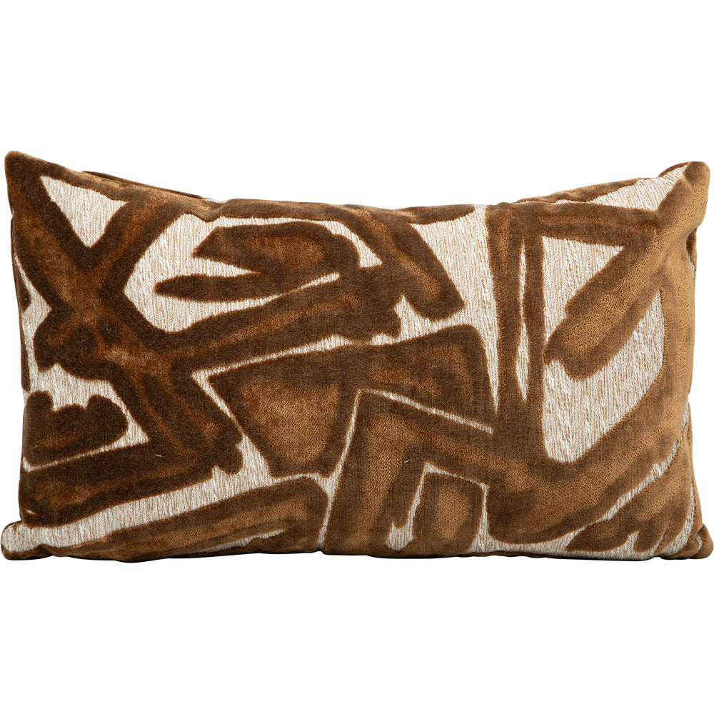ACDC Lumbar Pillow, Copper-Accessories-High Fashion Home