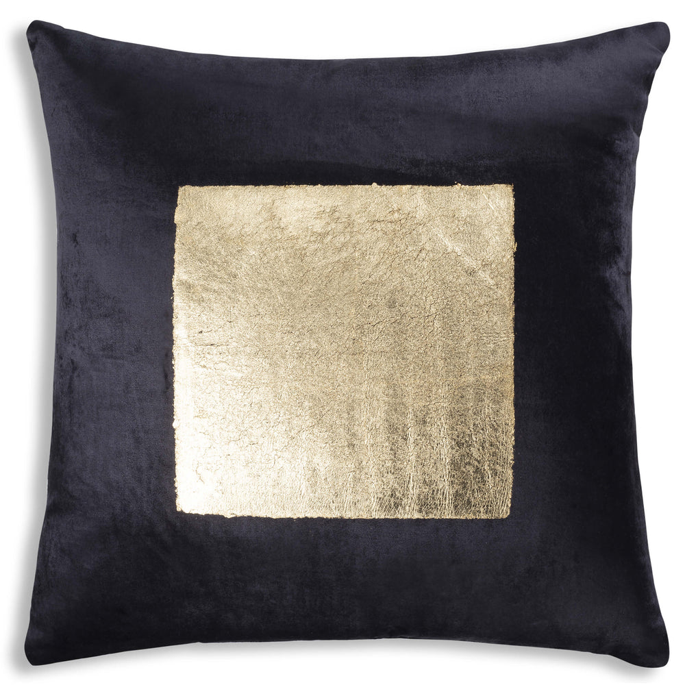 Gold Foil Square Velvet Pillow by Cloud9
