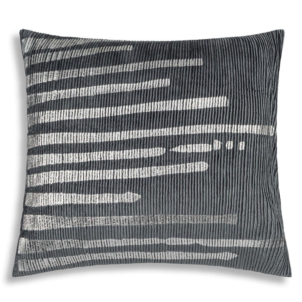 Castle Hill Tivoli Pebble Lumbar Pillow, Black
