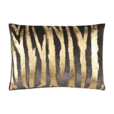 Adele Lumbar Pillow, Charcoal/Gold-Accessories-High Fashion Home