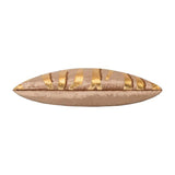 Adele Lumbar Pillow, Stone/Gold-Accessories-High Fashion Home