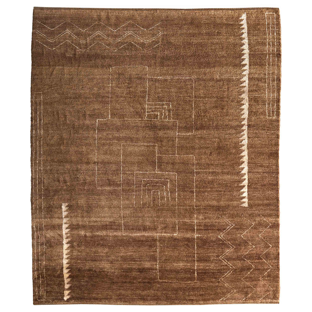 Feizy Rug Agape 69HAF, Brown-Rugs1-High Fashion Home