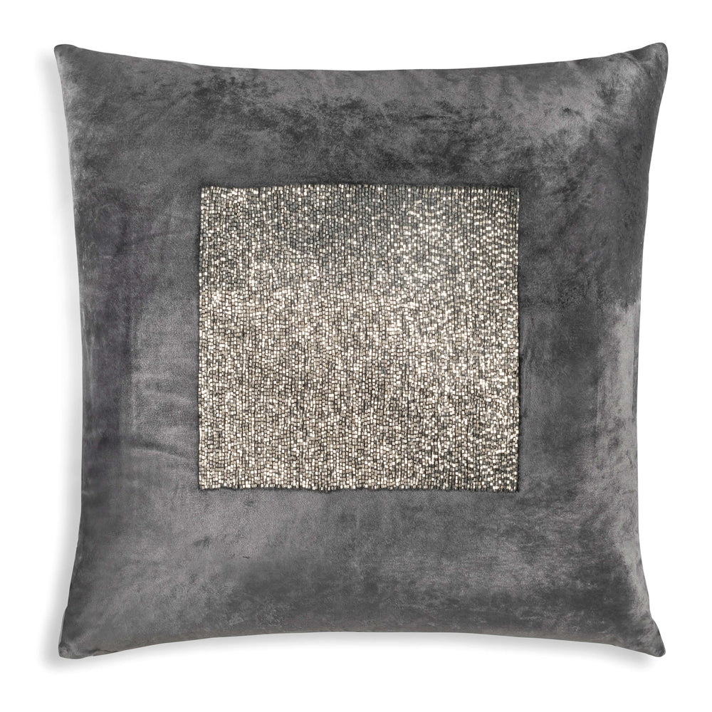 Aida Pillow, Charcoal/Dark Grey-Accessories-High Fashion Home