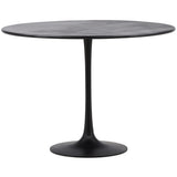 Bolton Round Dining Table, Antique Black