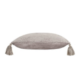 Amaya Lumbar Pillow, Gray-Accessories-High Fashion Home
