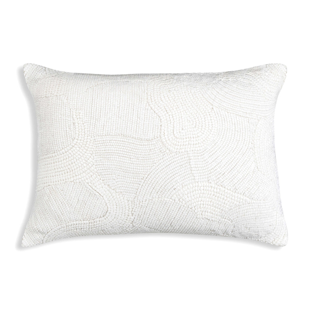 Amaya Lumbar Pillow, Ivory High Fashion Home