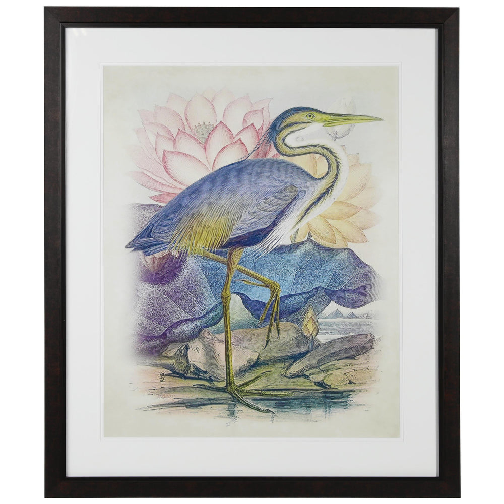 Egret Solace Framed