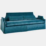 Diana Skirted Sofa, Dragonfly Blue