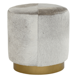 Jordan Small Ottoman, Frosted Hide