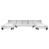 Channing Modular Armless Sectional, Forest Fog-Furniture - Sofas-High Fashion Home