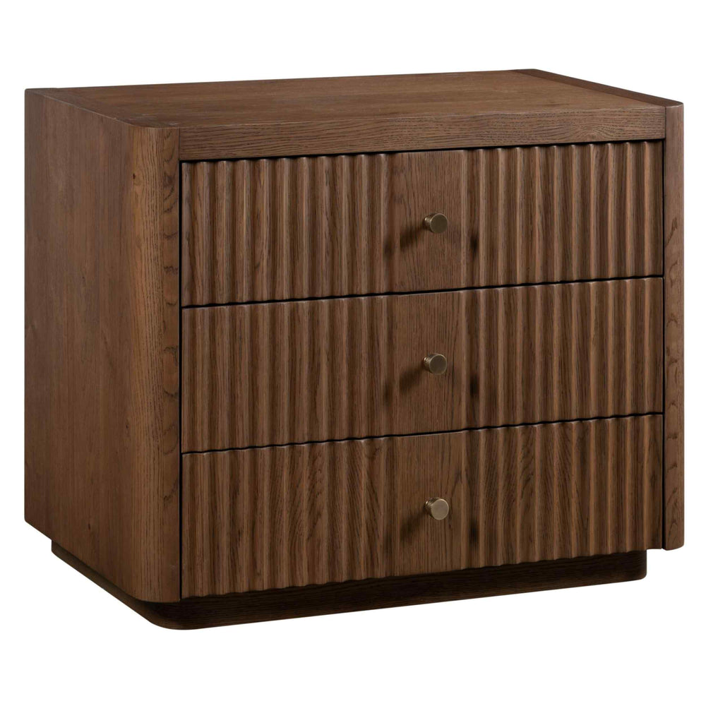 Arden 3 Drawer Nightstand, Medium Weathered