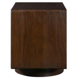 Calder 2 Drawer Nightstand, Mocha Burl